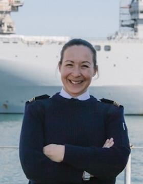 Capitaine de frégate Marie, commandant adjoint navire du porte-avions Charles-de-Gaulle