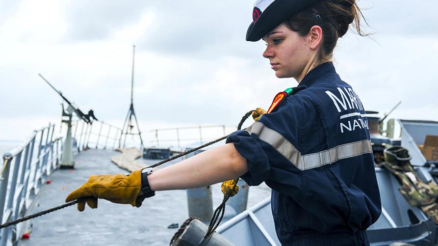 Marine Nationale - Technicien pont navire ­- manœuvrier